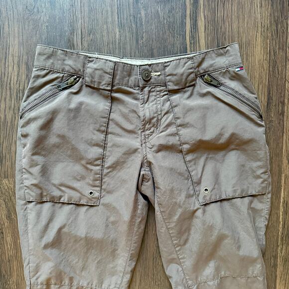 Tommy Jeans Low Rise Cargo Pants Y2K Brown Juniors 1 Bootcut - Picture 3 of 9